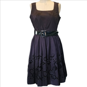 PETER NYGARD Elegant Black Sleeveless Dress